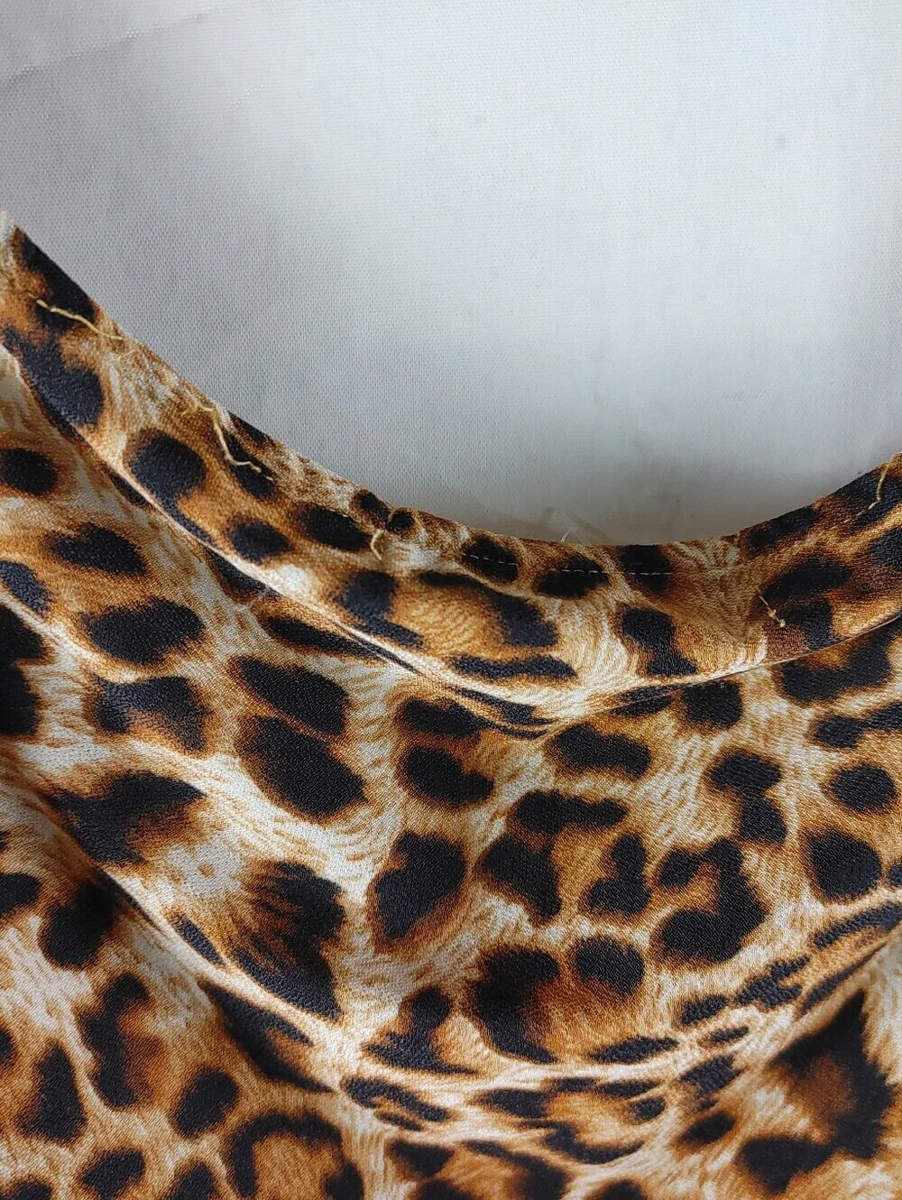 Rebdolls Womens 3X Leopard Print Bodycon Midi Dress Long Sleeve Plus Size